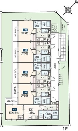 MELDIA岩槻Vの物件間取画像